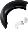 KLOCK WERKS Slicer Fender Kit - w/ Satin Blocks - Steel - 18" Hugger Front Fender with Mounting Blocks for Softail/Dyna - Team Dream Rides