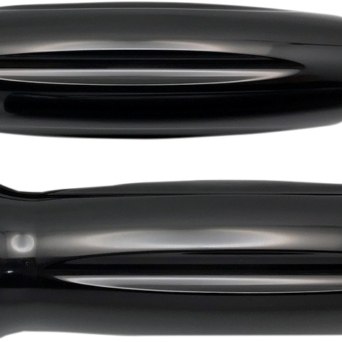 PRO-ONE PERF.MFG. Black Contour Billet Grips Black Billet Grips - Team Dream Rides