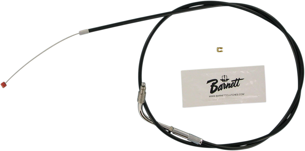 BARNETT Extended 6" Black Throttle Cable for '96 - '06 FXSTS Black Vinyl Throttle/Idle Cable - Team Dream Rides