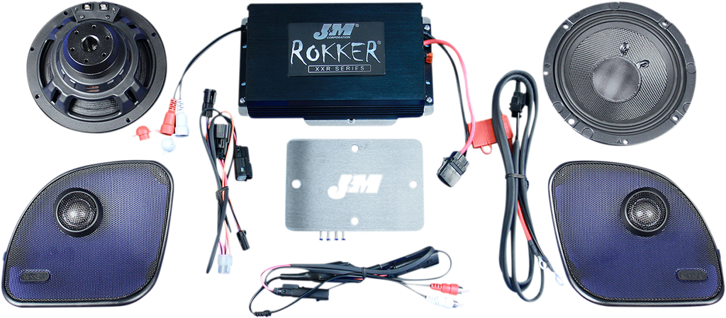 J & M 400w 2-CH Amplifier/Speaker Kit - 15-20 Road Glide Stage-5 Rokker® XXR 400W Speaker/Amplifier Kit - Team Dream Rides