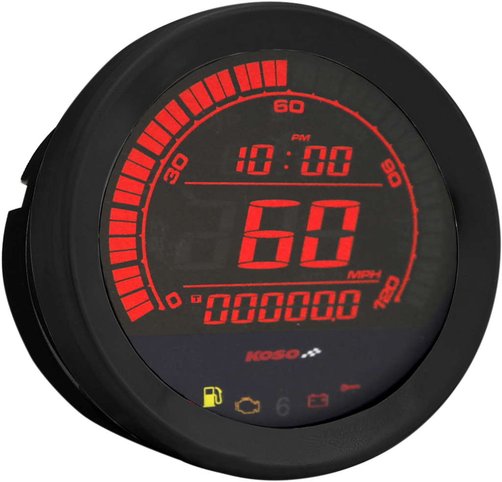 KOSO NORTH AMERICA 4" Speedometer - Black Replacement Gauge - Team Dream Rides
