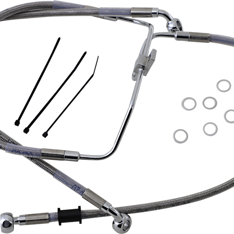 DRAG SPECIALTIES Brake Line - Stainless Steel Stainless Steel Brake Line Kit - Team Dream Rides