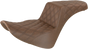 SADDLEMEN Step Up Seat - Lattice Stitched - Brown Step Up Seat — Lattice Stitched - Team Dream Rides