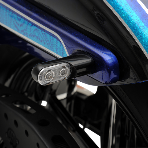 ARLEN NESS Accessory Marker Lights - Red/Rear - Black Bolt-On Turn Signals with Power LEDs — Rear - Team Dream Rides