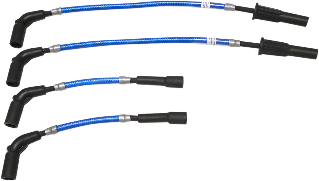 MAGNUM Spark Plug Wire Set - Blue - Softail 18+ Braided Spark Plug Wire - Team Dream Rides