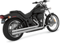 VANCE & HINES Big Shots Exhaust - Chrome - Long Big Shots Softail Exhaust - Team Dream Rides