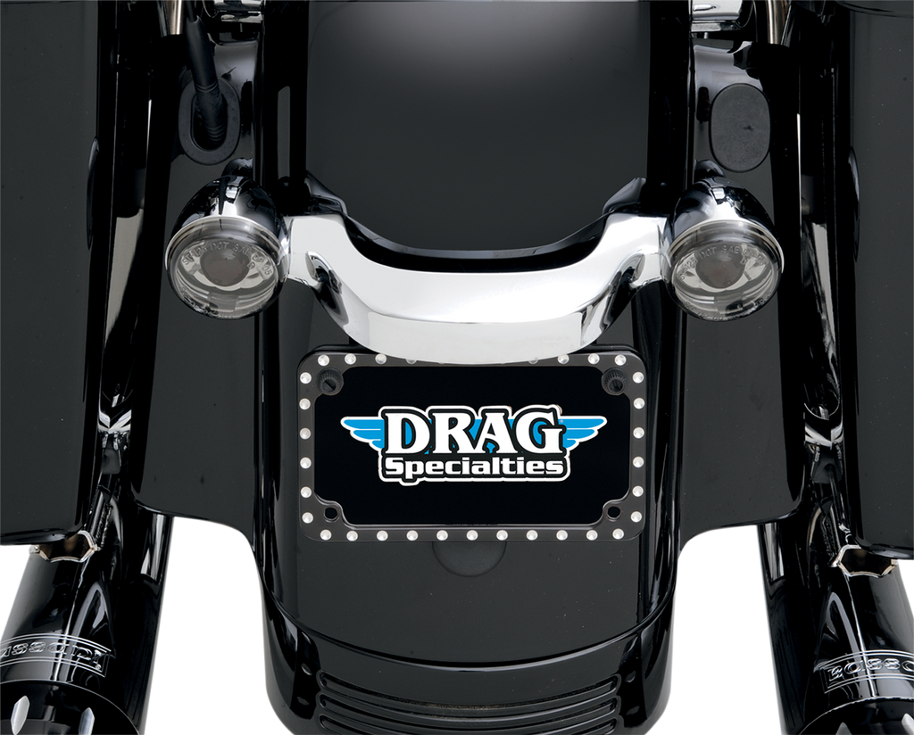 COVINGTONS License Plate Frame - Machined Diamond-Edge - Black License Plate Frame - Team Dream Rides