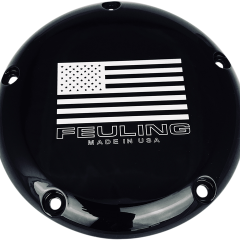 FEULING OIL PUMP CORP. American Derby Cover - Black Derby Cover - Team Dream Rides