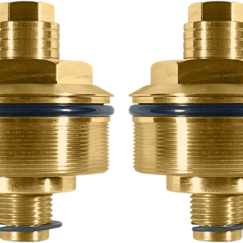 SPEED MERCHANT Fork Preload Adjuster - Gold Finish - 49 mm Fork Preload Adjusters - Team Dream Rides