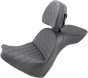 SADDLEMEN Explorer Seat - LS - Includes Backrest - FXBR/S '18-'19 Explorer LS  Seat - Team Dream Rides