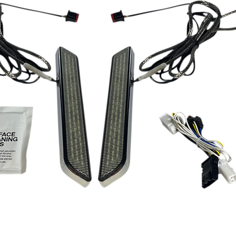 CUSTOM DYNAMICS LED Fork Light - Smoke - Chrome LED Front Fork Lightz™ - Team Dream Rides