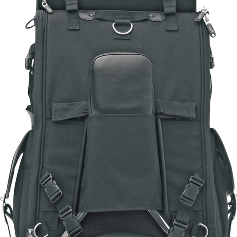 SADDLEMEN Sissy Bar Bag BR3400EX Combination Backrest, Backseat, and Sissy Bar Bag - Team Dream Rides