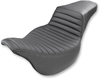 SADDLEMEN Step Up Seat - Tuck and Roll - FLH Step Up Seat — Tuck and Roll - Team Dream Rides