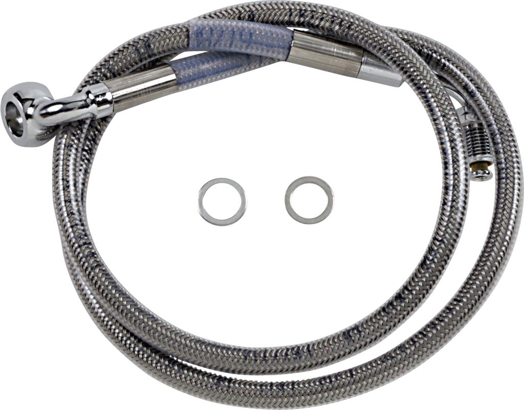 DRAG SPECIALTIES Brake Line - +10" - Stainless Steel - '18-'20 Softail Extended Length Stainless Steel Brake Line - Team Dream Rides