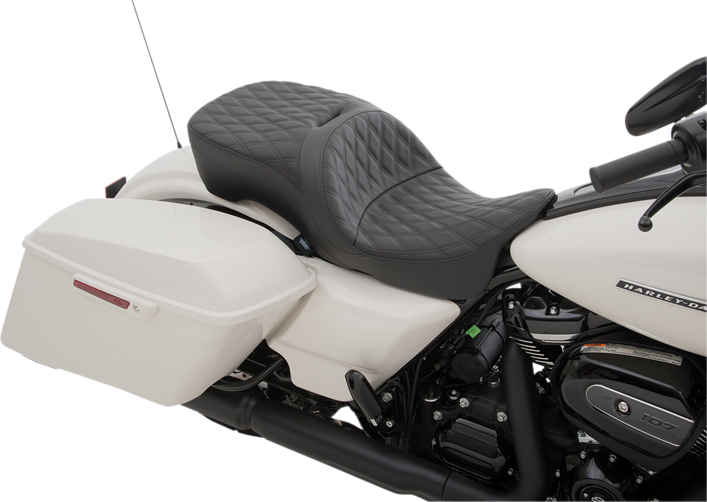 DRAG SPECIALTIES SEATS Touring Seat - Double Diamond - FL '09+ Large Touring Seat - Team Dream Rides