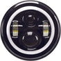 HIGH DEFINITION 7" LED HEADLIG FULL HALO BLACK - Team Dream Rides