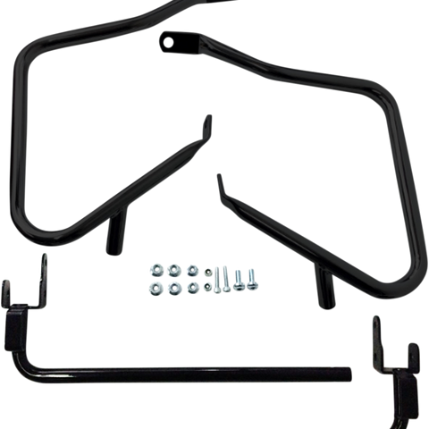 DRAG SPECIALTIES Saddlebag Support Kit - 14-19 FLT - Black Saddlebags Guards/Support Kit - Team Dream Rides