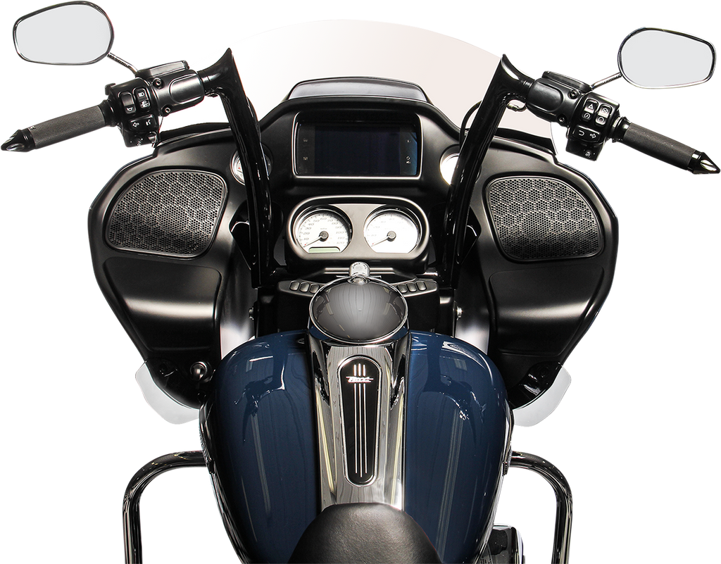 FAT BAGGERS INC. 14" Black 1-1/2" Pointed Top Handlebar 1-1/2" EZ Install Pointed Top Handlebar - Team Dream Rides