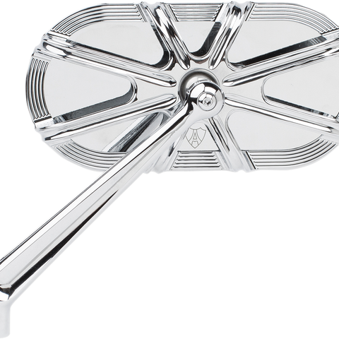 ARLEN NESS Deep Cut Mirror - Chrome - Left Caged Series Mirror - Team Dream Rides