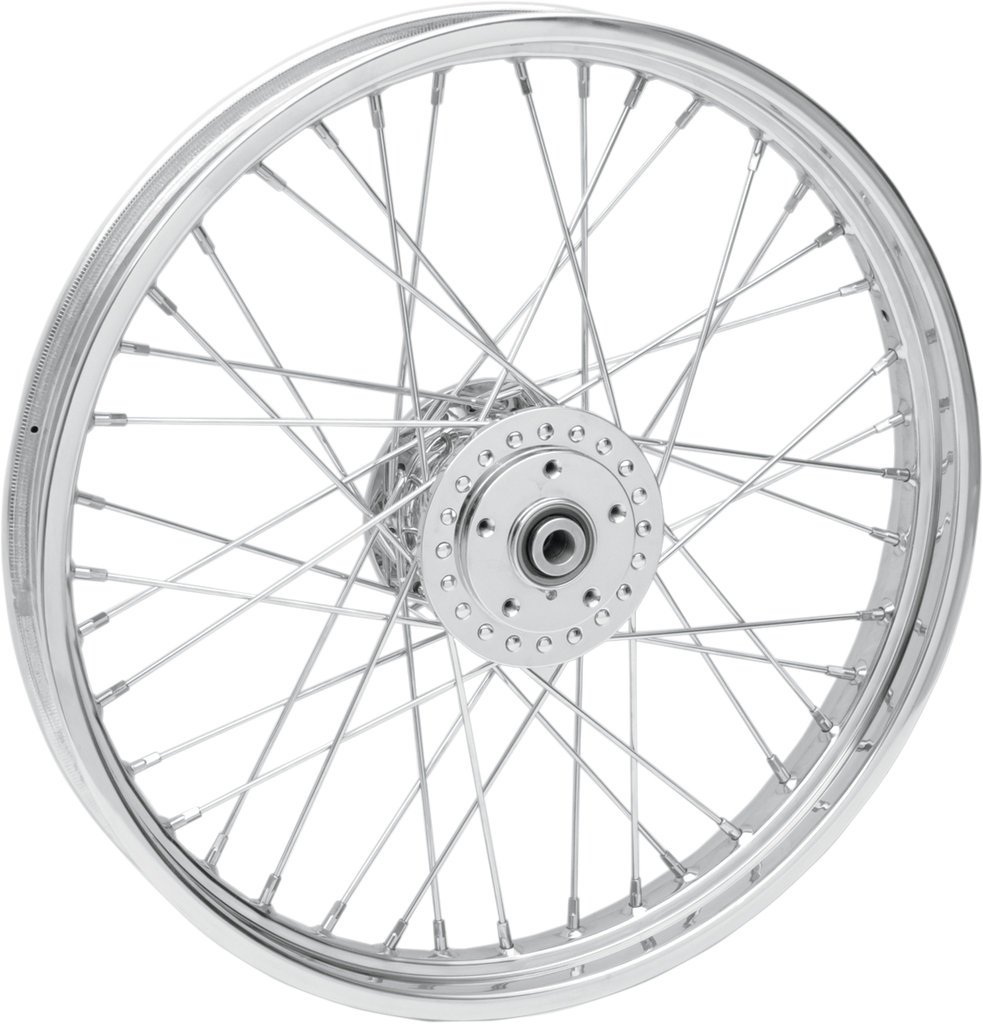 DRAG SPECIALTIES Wheel - Chrome - Front - 21 x 2.15" - 84-98 Replacement Laced Wheel - Team Dream Rides