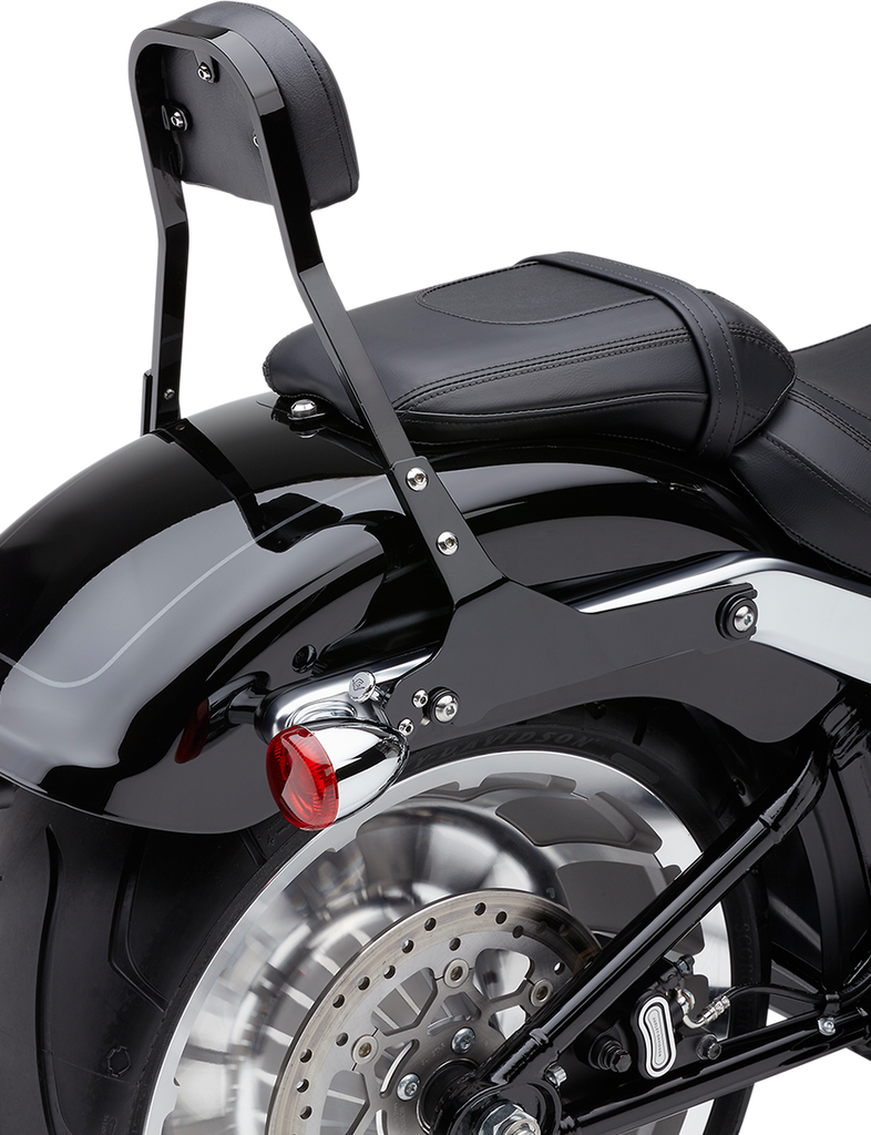 COBRA Backrest Kit - 11" - Black - Softail Detachable Backrest Kit - Team Dream Rides