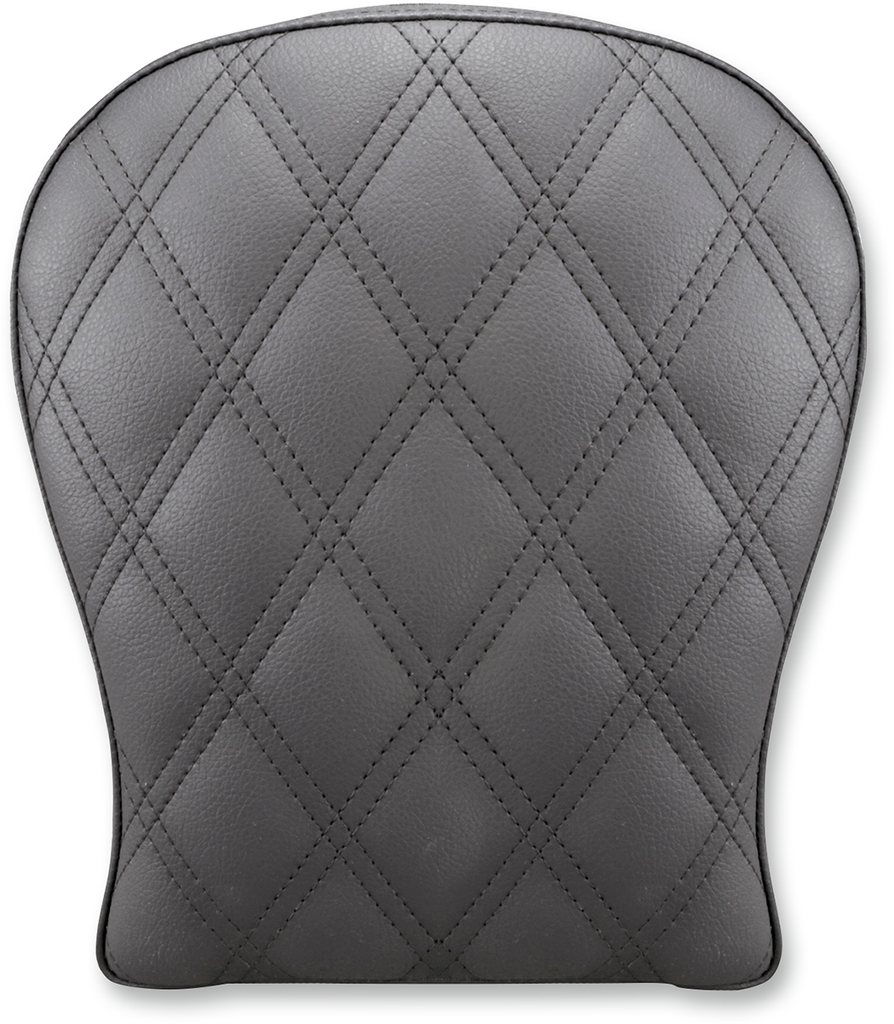 SADDLEMEN Lattice Stitched Pad - Black -  9" Detachable Pillion Pad - Team Dream Rides