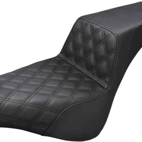 SADDLEMEN Step Up Seat - Driver's Lattice Stitched Step Up Seat — Front Lattice Stitch - Team Dream Rides