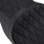 DRAG SPECIALTIES SEATS Low Forward Touring Seat - Diamond Forward Positioned 2-Up Low Profile Touring Leather Seat - Team Dream Rides