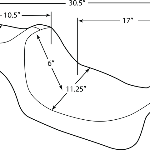 DRAG SPECIALTIES SEATS Predator III Seat - Extended - Double Diamond - Red Stitched Extended Reach Predator III Seat - Team Dream Rides
