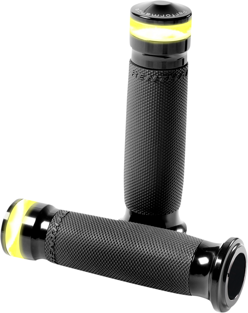 PERFORMANCE MACHINE (PM) Black Contour LED Grips for TBW Vision Series Contour LED Turn Signal Grips - Team Dream Rides