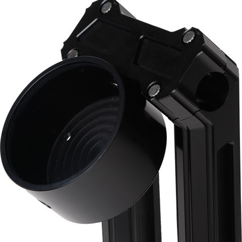 H/D Billet Speedo Mount Black Req Hofmann Risers - Team Dream Rides