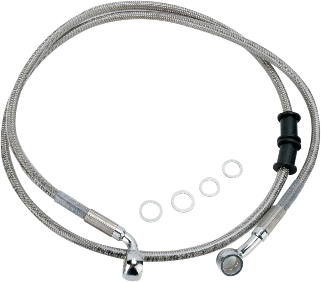 DRAG SPECIALTIES Brake Line - Stainless Steel - Front Stainless Steel Brake Line Kit - Team Dream Rides