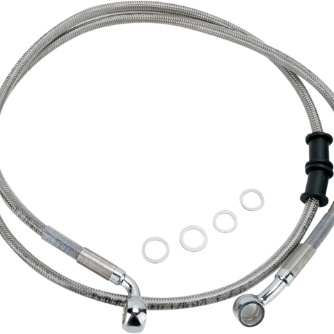 DRAG SPECIALTIES Brake Line - Stainless Steel - Front Stainless Steel Brake Line Kit - Team Dream Rides