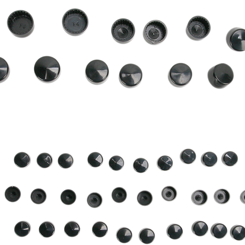 DRAG SPECIALTIES Covers Bolt Black Bolt Cover Standard Kit - Team Dream Rides