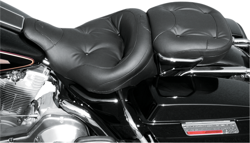 MUSTANG Regal Wide Touring Seat - FLH/FLT '97-'07 One-Piece 2-Up Ultra Touring Seat - Team Dream Rides