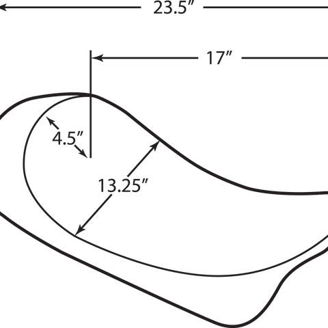 DRAG SPECIALTIES SEATS Solo Seat - Faux Suede - Diamond - FL Low-Profile Solo Seat - Team Dream Rides