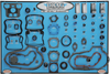 DRAG SPECIALTIES Gasket Board - XL/EVO Gasket, Seal and O-Ring Display for 86-03 Xl Evolution Motors - Team Dream Rides