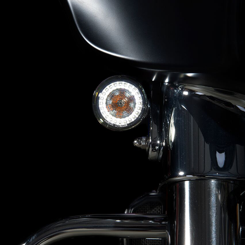 CUSTOM DYNAMICS ProBEAM® Dynamic Ringz™ Turn Signals - 1157 ProBEAM® Amber/White Dynamic Ringz™ - Team Dream Rides