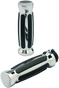 PRO-ONE PERF.MFG. Chrome Straight Rubber Grips for TBW Custom Straight Rubber Grips - Team Dream Rides