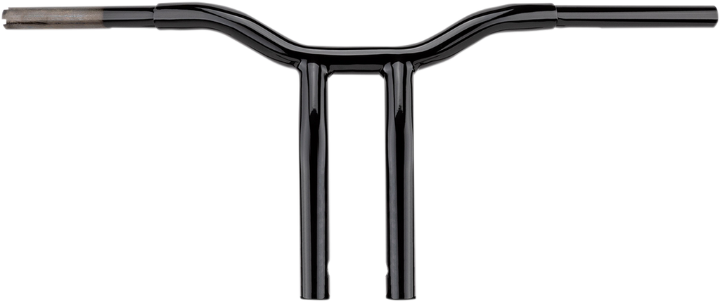 LA CHOPPERS Black 8" One Piece Bent Kage Fighter Handlebar Kage Fighter Welded Bent-Riser Handlebar - Team Dream Rides