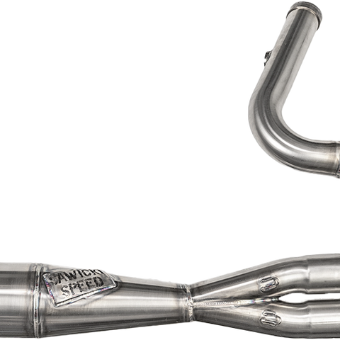 2in1 M8 Flt Mid Length Cannon Brushed Ss - Team Dream Rides