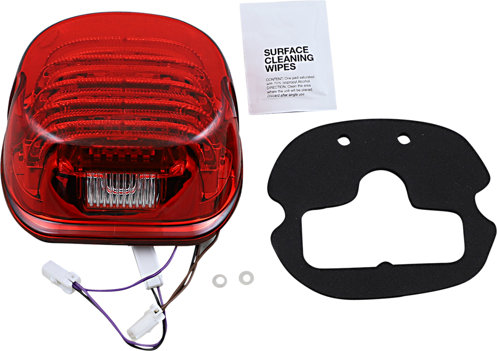 CUSTOM DYNAMICS Taillight/Turn Signal -  Top Window - Red Lens ProBEAM® Integrated Low Profile LED Taillights with Auxiliary Turn Signals - Team Dream Rides