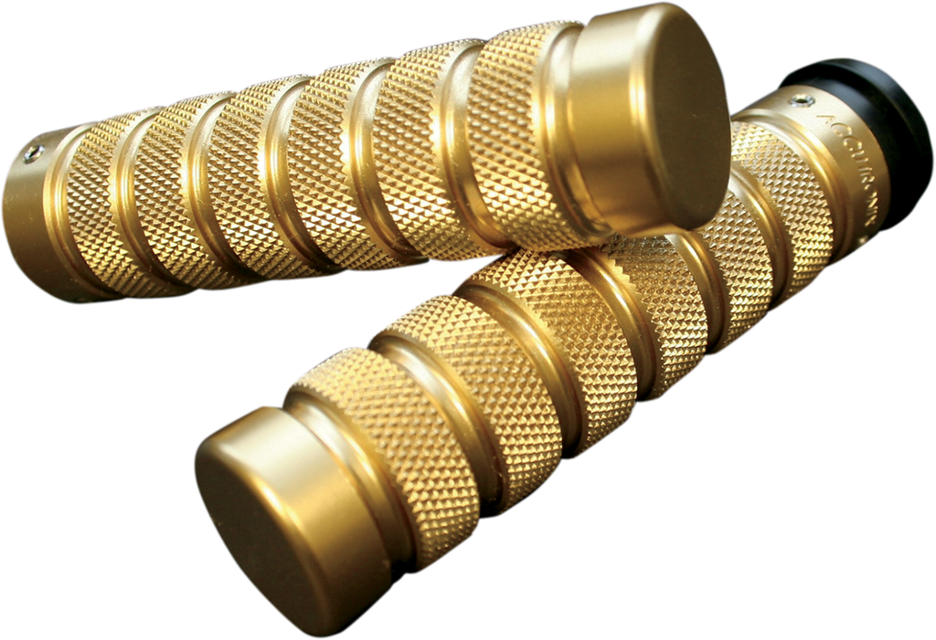 ACCUTRONIX Brass Knurled Notched Grips for TBW Knurled Notched Custom Grips - Team Dream Rides