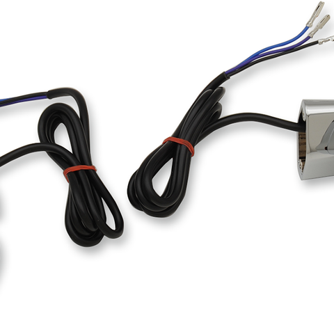 DRAG SPECIALTIES Bullet Turn Signal Lights FLT - Chrome Bullet-Style Turn Signals - Team Dream Rides