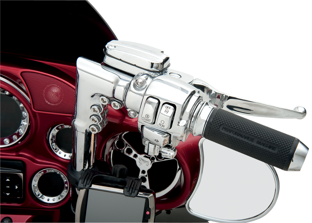 DRAG SPECIALTIES Chrome Cruise Switch Housing for '08 - '13 Handlebar Switch Housing Kit - Team Dream Rides