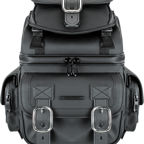 SADDLEMEN BR1800D Sissy Bar Bag - Black BR1800D Sissy Bar Bag - Team Dream Rides