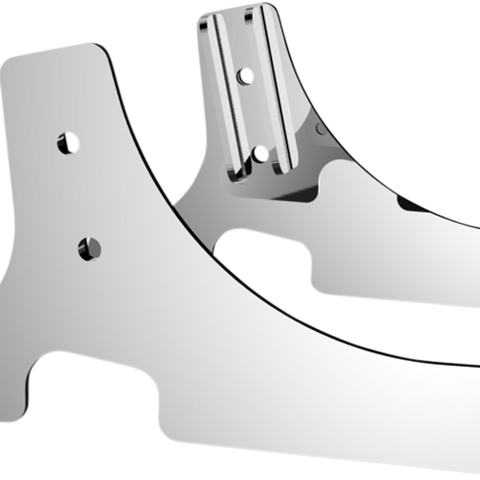 DRAG SPECIALTIES Side Plates - Chrome Sissy Bar Side Plates - Team Dream Rides