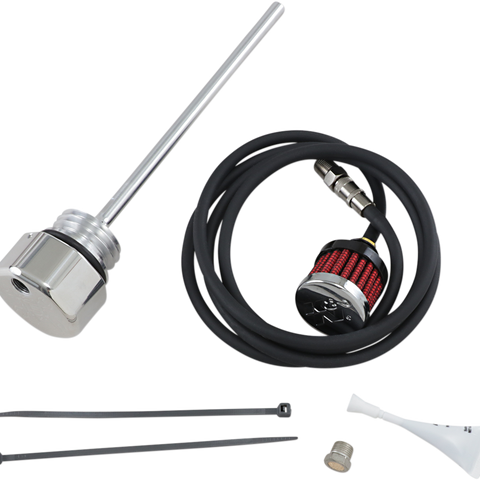 FEULING OIL PUMP CORP. Vented Dipstick - Polished - Touring Vented Dipstick - Team Dream Rides