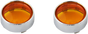 CUSTOM DYNAMICS Bullet Signal Lenses - Chrome/Amber Bezel/Lenses for ProBEAM® Bullet Turn Signals - Team Dream Rides