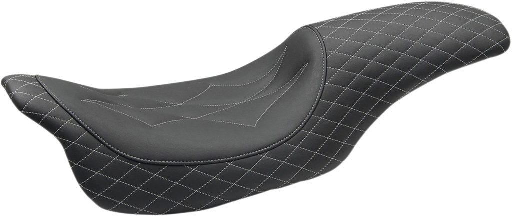 MUSTANG Revere Journey Seat - Diamond - Grey Stitched Revere Journey Seat - Team Dream Rides